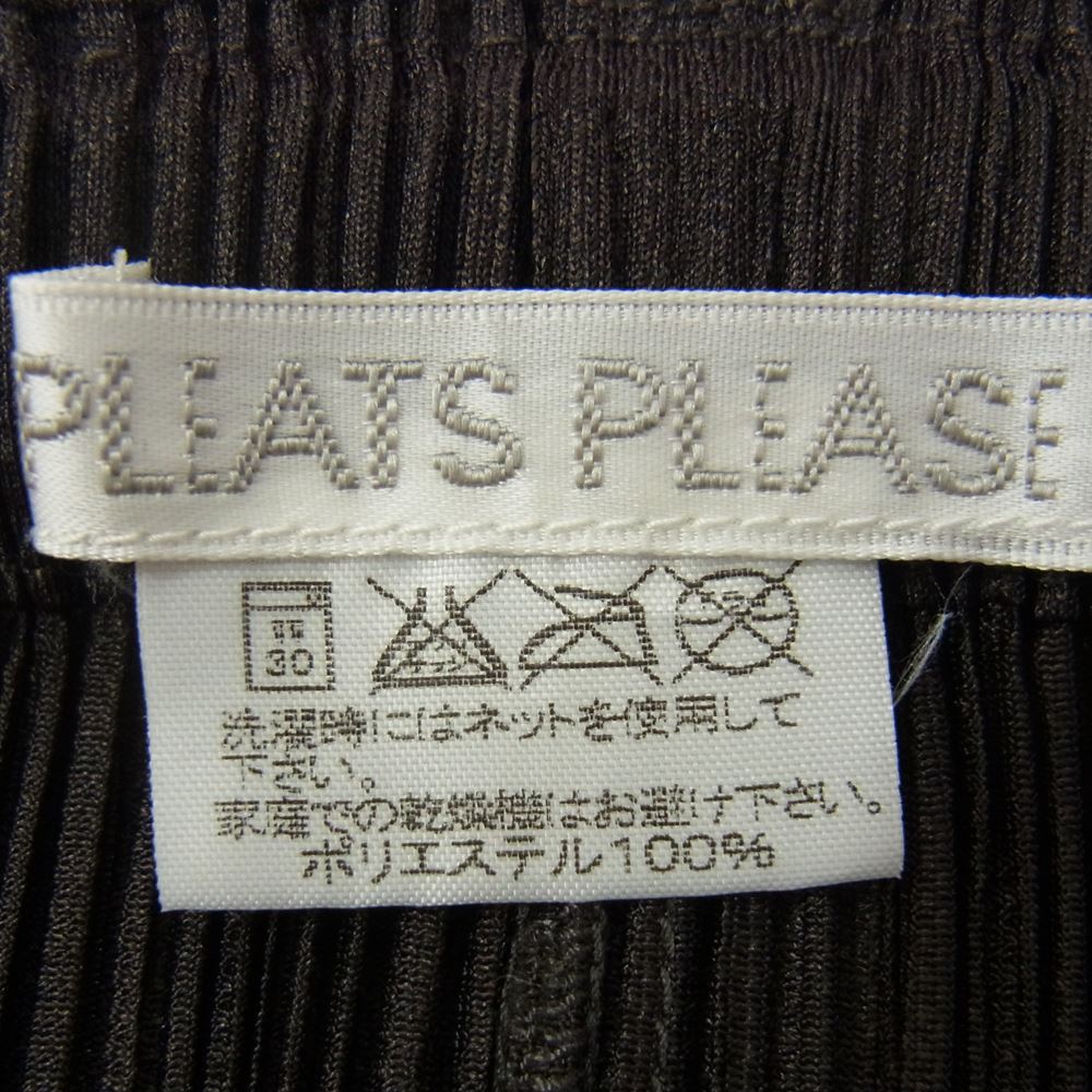 PLEATS PLEASE プリーツプリーズ イッセイミヤケ PP33-JG446 プリーツ加工 ロング プリーツスカート ダークブラウン ダークブラウン系 2【中古】