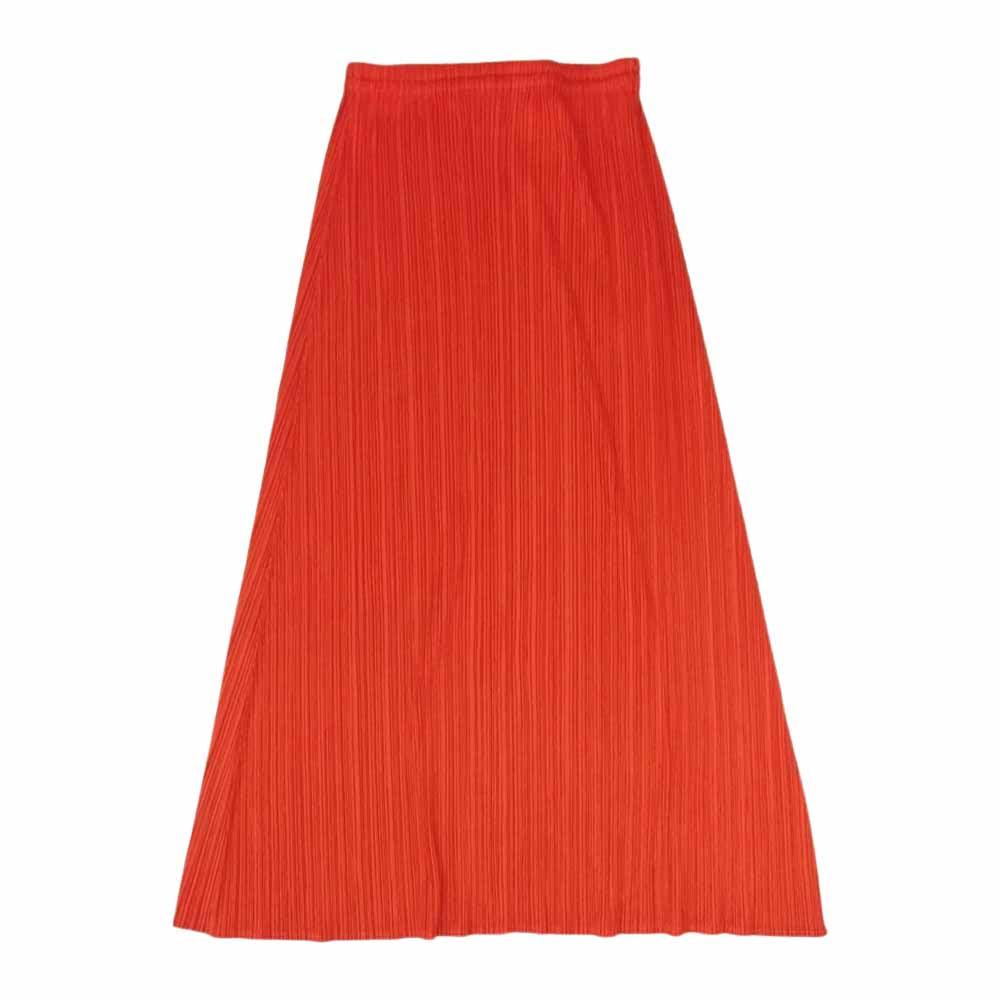 PLEATS PLEASE プリーツプリーズ イッセイミヤケ PP14-JG694 プリーツ加工 ロング プリーツスカート レッド レッド系 1【中古】