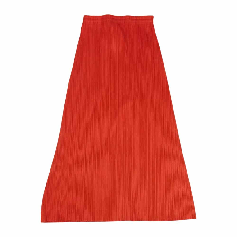 PLEATS PLEASE プリーツプリーズ イッセイミヤケ PP14-JG694 プリーツ加工 ロング プリーツスカート レッド レッド系 1【中古】