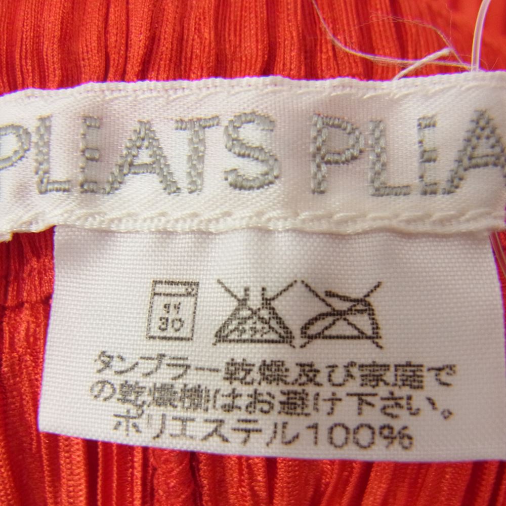 PLEATS PLEASE プリーツプリーズ イッセイミヤケ PP14-JG694 プリーツ加工 ロング プリーツスカート レッド レッド系 1【中古】
