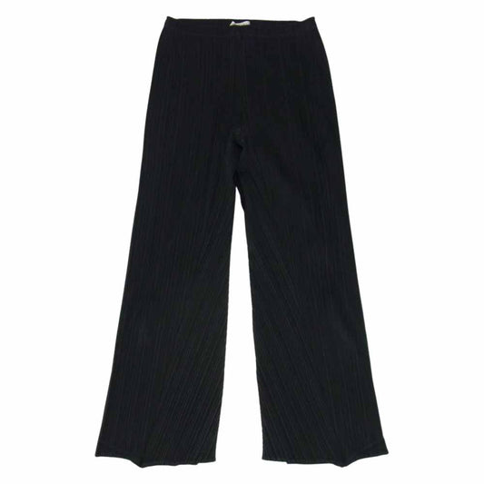 PLEATS PLEASE プリーツプリーズ イッセイミヤケ プリーツ加工 テーパードパンツ プリーツパンツ ブラック系【中古】