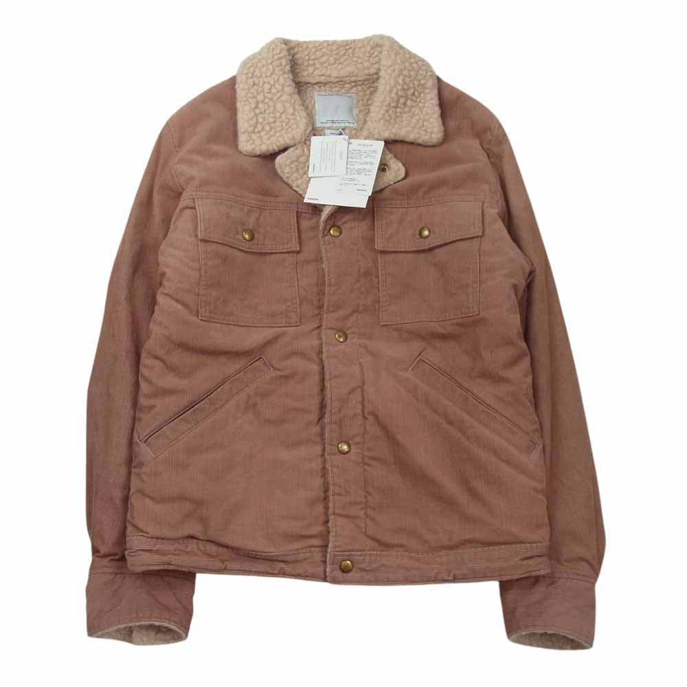 VISVIM ビズビム 13AW 0113205013023 CARAVAN JKT SLUB キャラバン スラブ コーデュロイ ボア ランチ ジャケット ピンクベージュ系 3【中古】