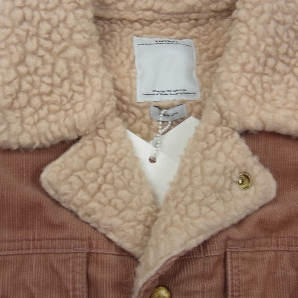 VISVIM ビズビム 13AW 0113205013023 CARAVAN JKT SLUB キャラバン スラブ コーデュロイ ボア ランチ ジャケット ピンクベージュ系 3【中古】