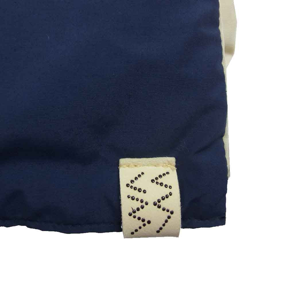 VISVIM ビズビム 19FW SPOT PEERLESS 限定商品 OVERDYE DOWN MUFFLER オーバーダイ ダウン マフラー  オフホワイト系 ネイビー系【中古】