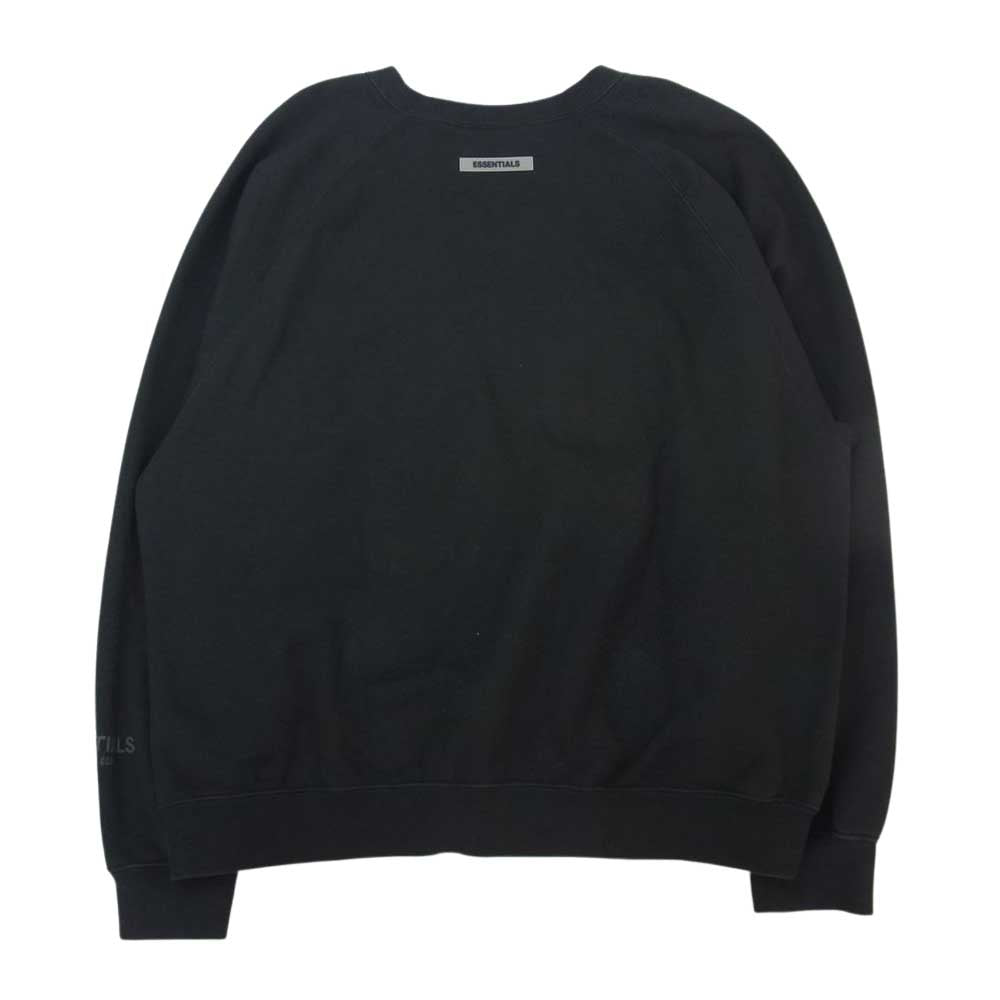 FEAR OF GOD フィアオブゴッド FOG ESSENTIALS エッセンシャルズ ロゴ クルーネック スウェット ブラック系 L【中古】
