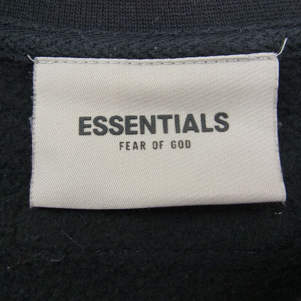FEAR OF GOD フィアオブゴッド FOG ESSENTIALS エッセンシャルズ ロゴ クルーネック スウェット ブラック系 L【中古】