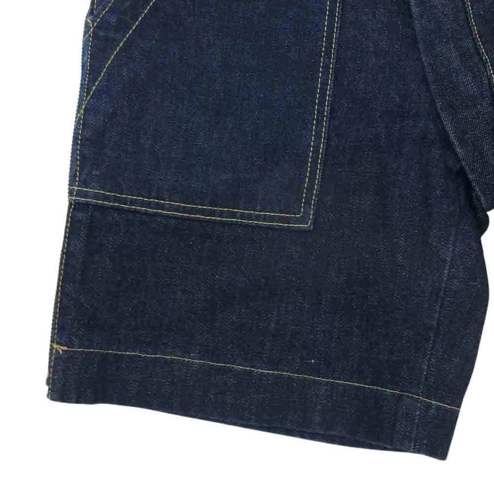 GANRYU ガンリュウ COMME des GARCONS コムデギャルソン AD2016 ER-P013 綿デニム 製品洗い サイドジップ ショートパンツ ハーフパンツ インディゴブルー系 M【中古】