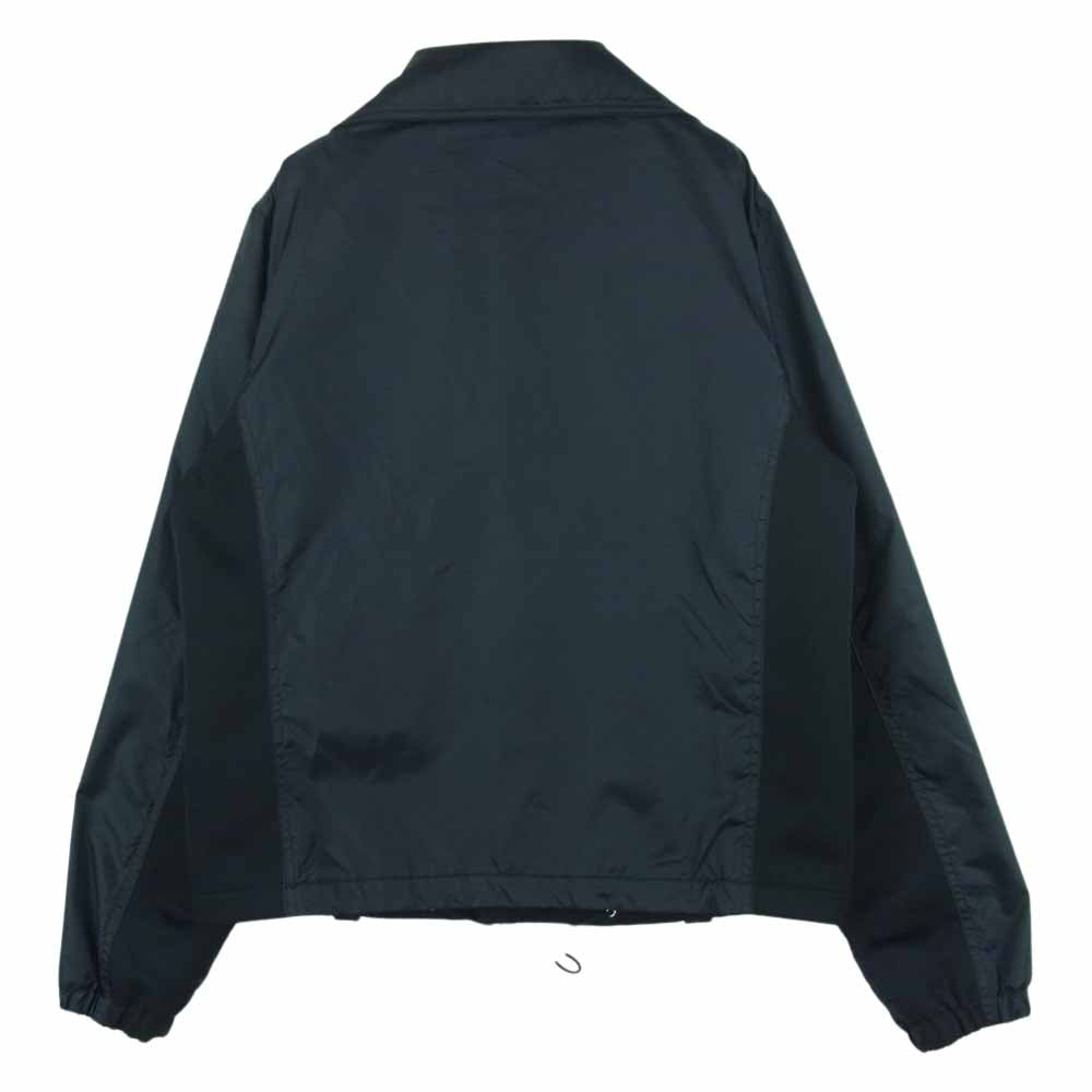 GANRYU ガンリュウ COMME des GARCONS コムデギャルソン 15AW EP-J005 エステルクロス ナイロンタフタ 切替 ダブル ライダース ジャケット ブラック系 M【中古】