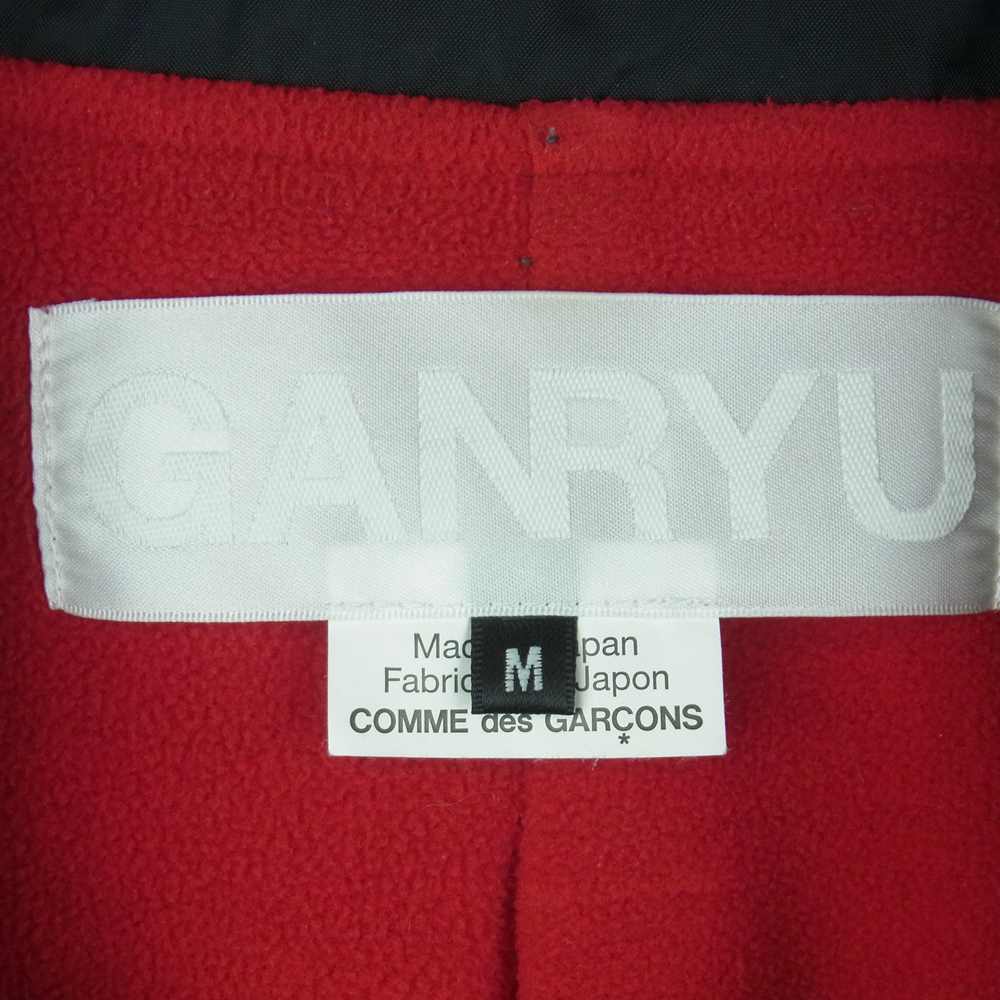 GANRYU ガンリュウ COMME des GARCONS コムデギャルソン 15AW EP-J005 エステルクロス ナイロンタフタ 切替 ダブル ライダース ジャケット ブラック系 M【中古】