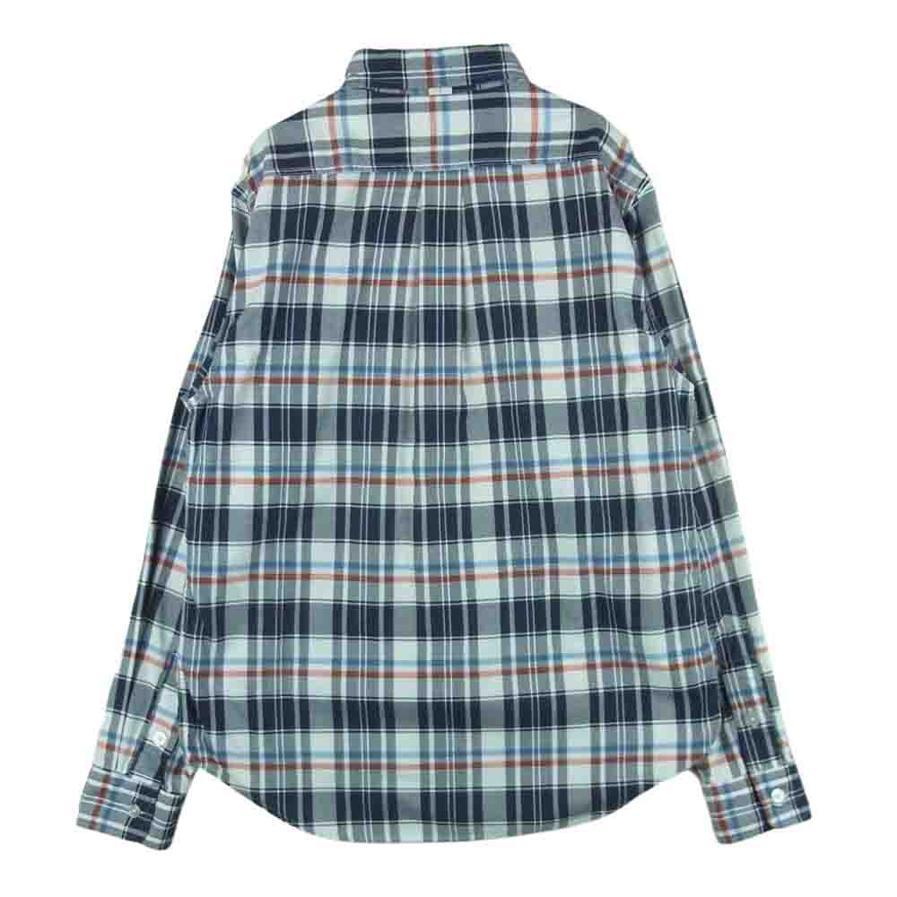 THE NORTH FACE ノースフェイス NT3510N PURPLE LABEL COOLMAX Check B.D Shirt パープル レーベル クールマックス チェック 長袖 シャツ【中古】