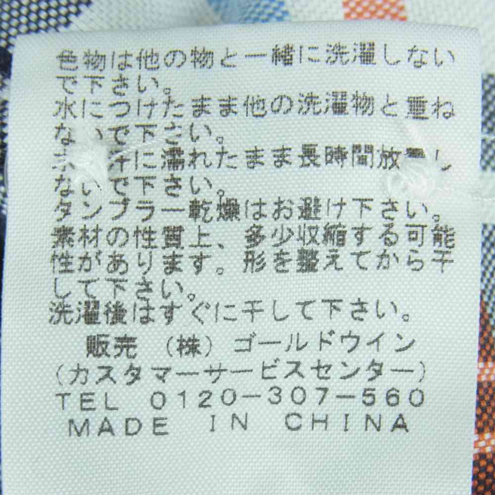 THE NORTH FACE ノースフェイス NT3510N PURPLE LABEL COOLMAX Check B.D Shirt パープル レーベル クールマックス チェック 長袖 シャツ【中古】