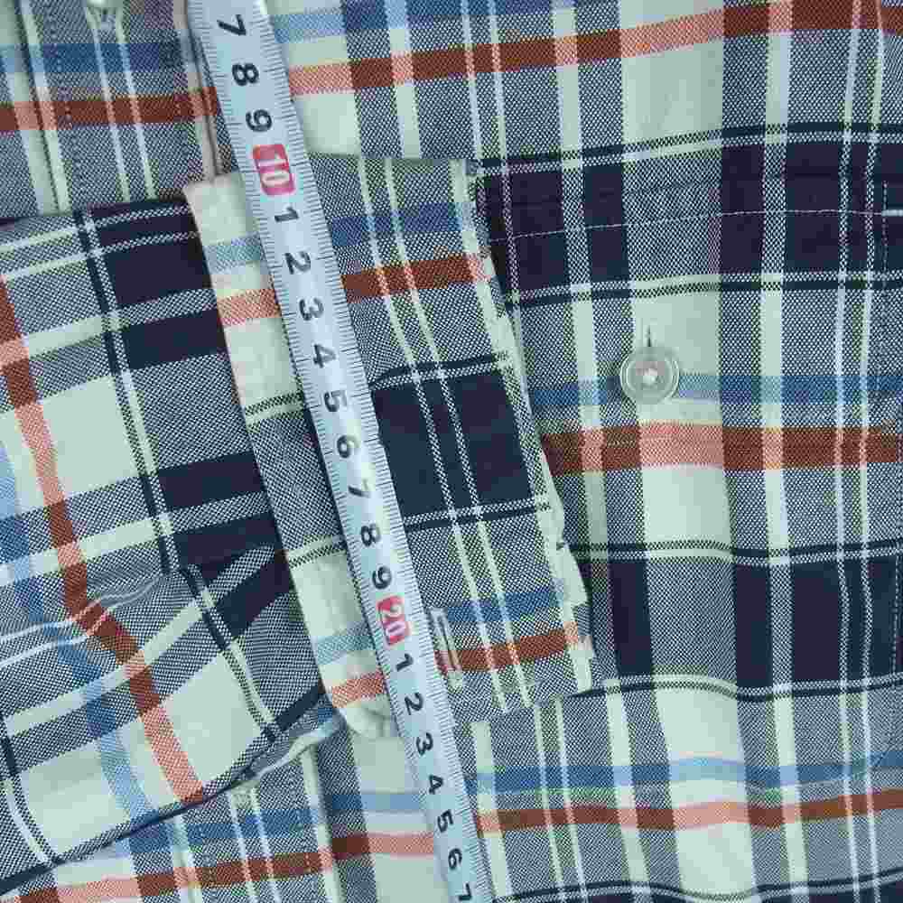 THE NORTH FACE ノースフェイス NT3510N PURPLE LABEL COOLMAX Check B.D Shirt パープル レーベル クールマックス チェック 長袖 シャツ【中古】