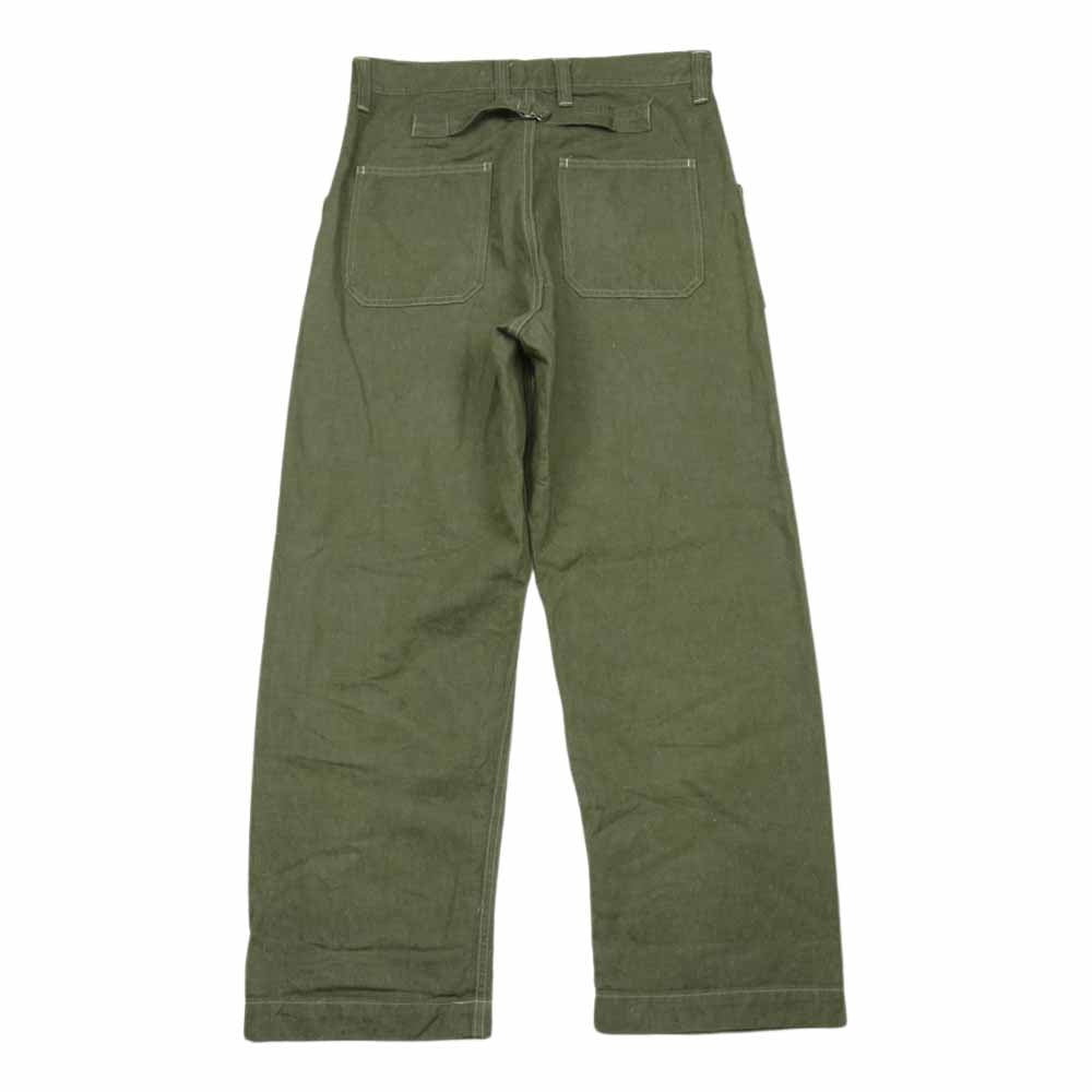 Nigel Cabourn ナイジェルケーボン 8038-00-50004 2 PLEATS WIDE PANT ブリーツ ワイド パンツ カーキ系【中古】