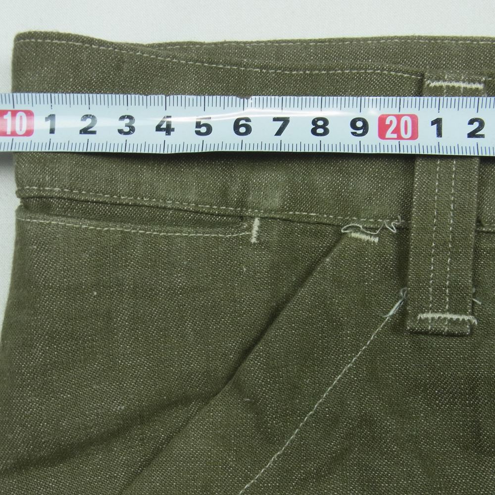 Nigel Cabourn ナイジェルケーボン 8038-00-50004 2 PLEATS WIDE PANT ブリーツ ワイド パンツ カーキ系【中古】