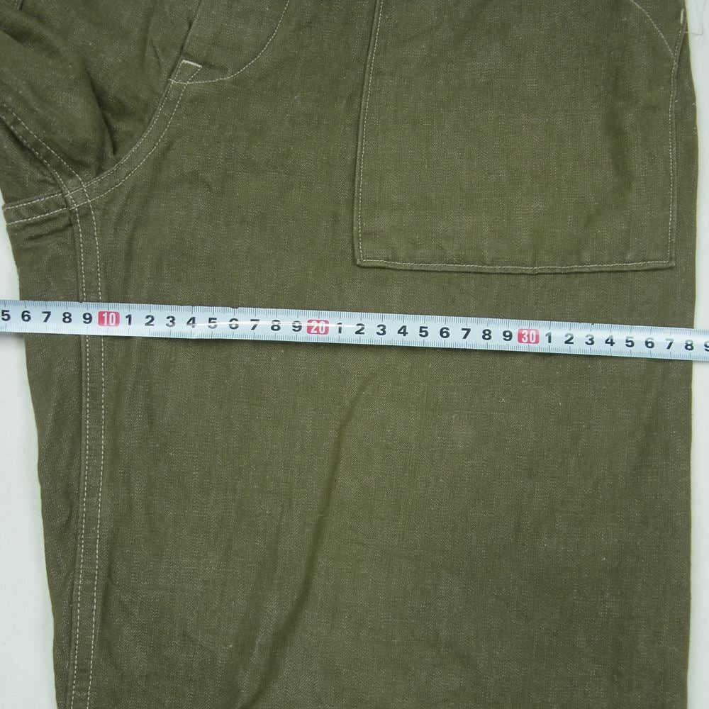 Nigel Cabourn ナイジェルケーボン 8038-00-50004 2 PLEATS WIDE PANT ブリーツ ワイド パンツ カーキ系【中古】