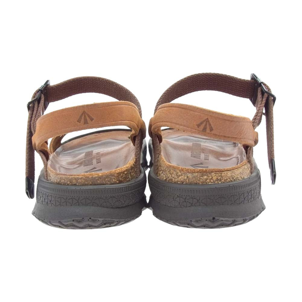 Nigel Cabourn ナイジェルケーボン 8042-00-62000 1950s FRENCH ARMY SANDAL フレンチ アーミー レザー サンダル ブラウン系 26cm【新古品】【未使用】【中古】