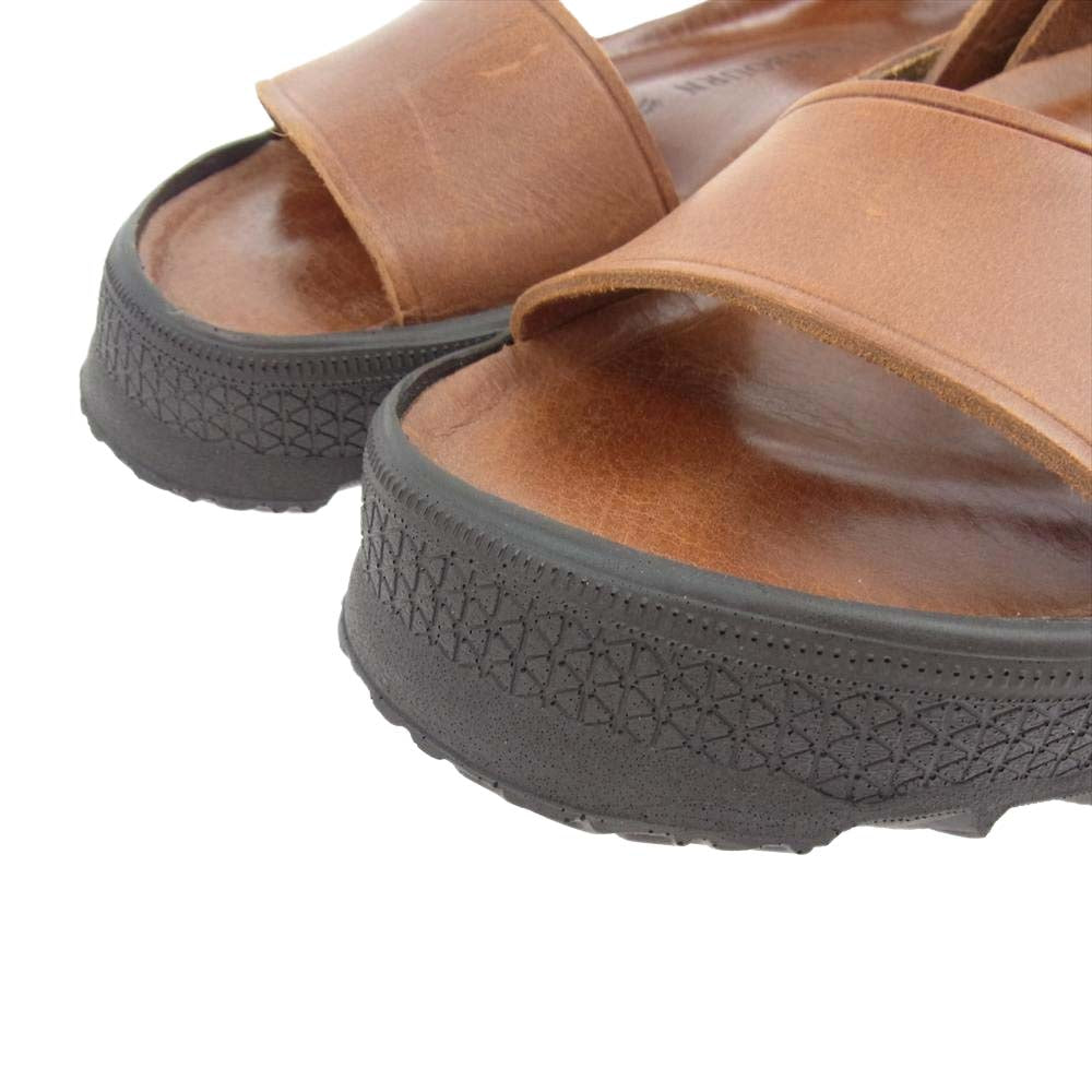 Nigel Cabourn ナイジェルケーボン 8042-00-62000 1950s FRENCH ARMY SANDAL フレンチ アーミー レザー サンダル ブラウン系 26cm【新古品】【未使用】【中古】