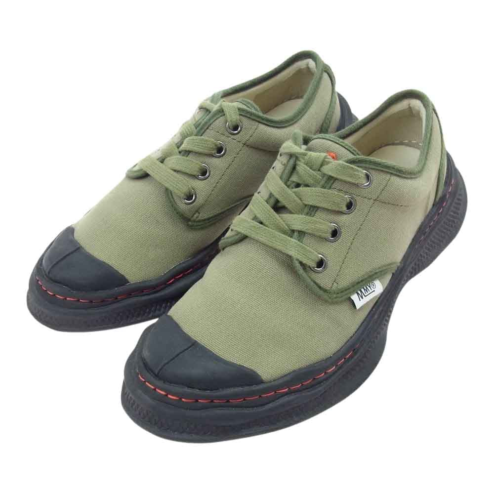 Nigel Cabourn ナイジェルケーボン × Marson MIHARA YASUHIRO メゾン ミハラ ヤスヒロ COMBAT SHOES コンバット シューズ モスグリーン系 40【中古】