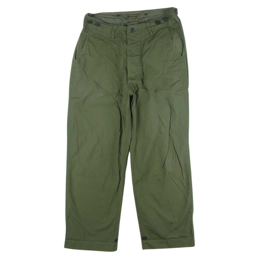 Nigel Cabourn ナイジェルケーボン 8036-00-50008 M-43 CHINOS RIP STOP リップストップ チノ ミリタリー ボタンフライ パンツ カーキ系 30【中古】