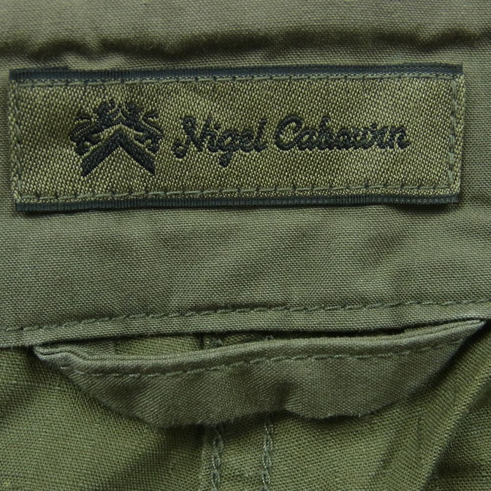 Nigel Cabourn ナイジェルケーボン 8036-00-50008 M-43 CHINOS RIP STOP リップストップ チノ ミリタリー ボタンフライ パンツ カーキ系 30【中古】