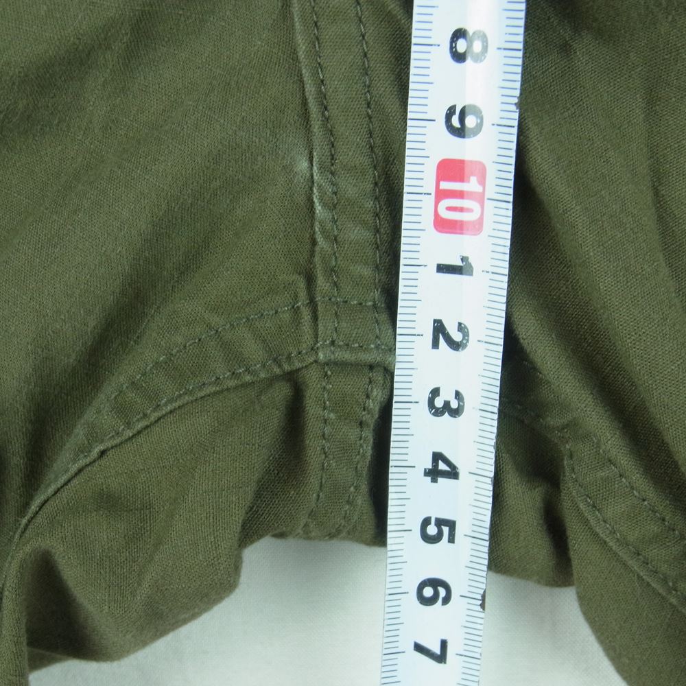 Nigel Cabourn ナイジェルケーボン 8036-00-50008 M-43 CHINOS RIP STOP リップストップ チノ ミリタリー ボタンフライ パンツ カーキ系 30【中古】