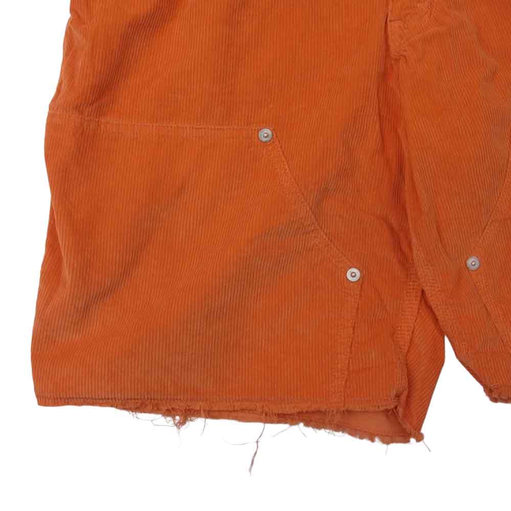 kolor カラー BEACON ビーコン 14SS 14SBM-P04103 コーデュロイ ペインター カット オフ ショート パンツ オレンジ系 3【中古】