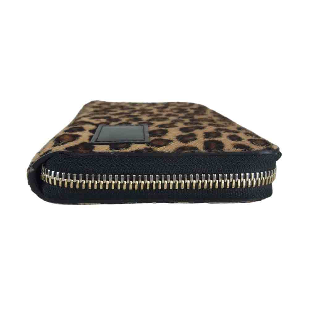 Sacai サカイ × PORTER ポーター レオパード ハラコ ロング 財布  ブラウン系【新古品】【未使用】【中古】