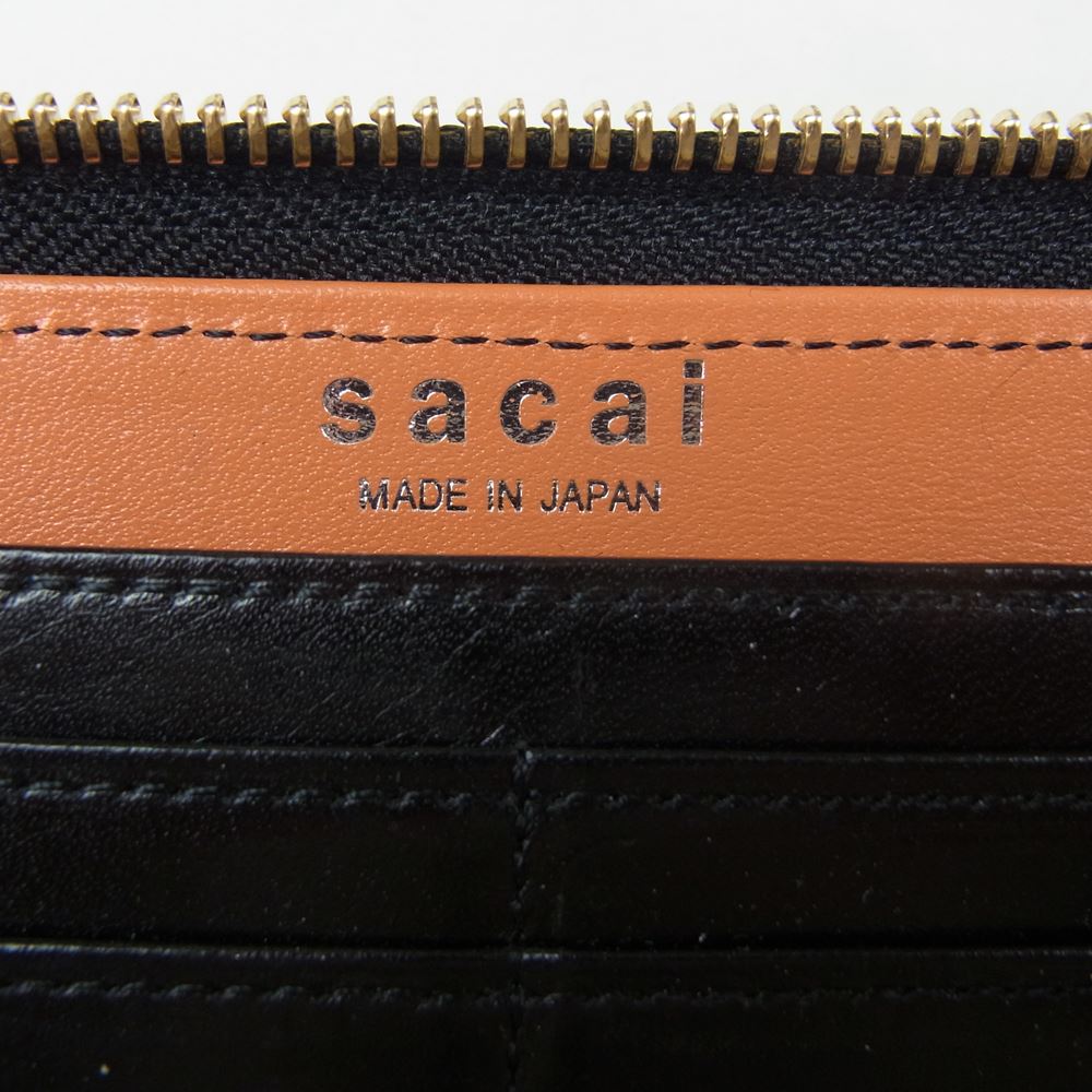 Sacai サカイ × PORTER ポーター レオパード ハラコ ロング 財布  ブラウン系【新古品】【未使用】【中古】