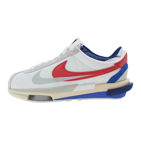 NIKE ナイキ DQ0581100 × SACAI サカイ ZOOM CORTEZ ズーム コルテッツ スニーカー ホワイト系 レッド系 ブルー系 29cm【新古品】【未使用】【中古】