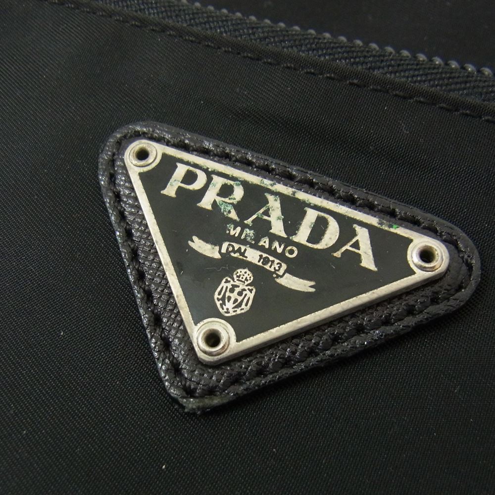 PRADA プラダ V147 2WAY ブリーフケース ブラック系【中古】