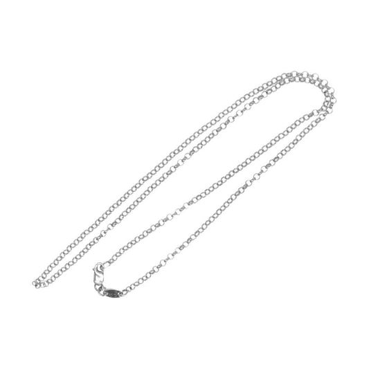 CHROME HEARTS クロムハーツ（原本有） NECKCHAIN ロールチェーン ネックチェーン 18インチ シルバー系【中古】