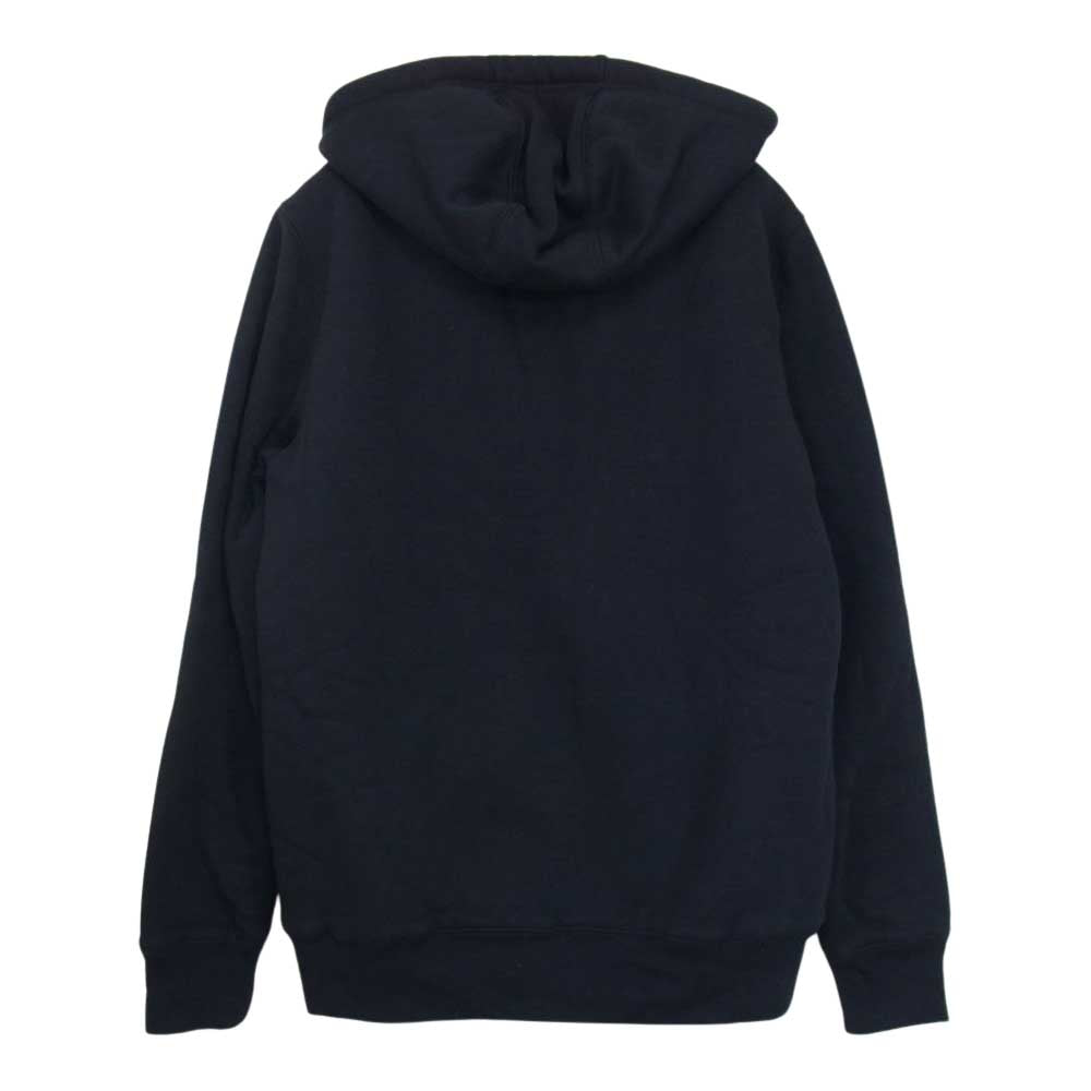 TOMMY HILFIGER トミーヒルフィガー フリース ジップアップ パーカー ネイビー系 M【中古】
