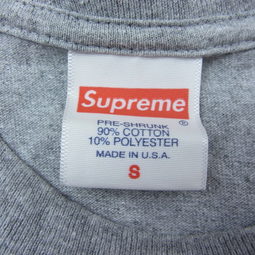 Supreme シュプリーム 21AW Est.1994 Tee ロゴ プリント 半袖 Tシャツ グレー系 S【中古】