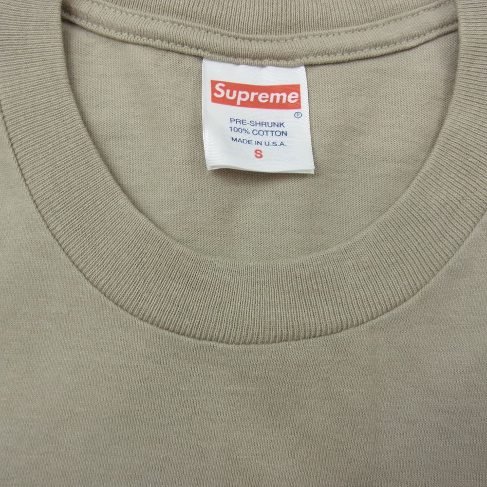 Supreme シュプリーム 22AW Catwoman Tee キャットウーマン プリント 半袖 Tシャツ ベージュ系 S【美品】【中古】