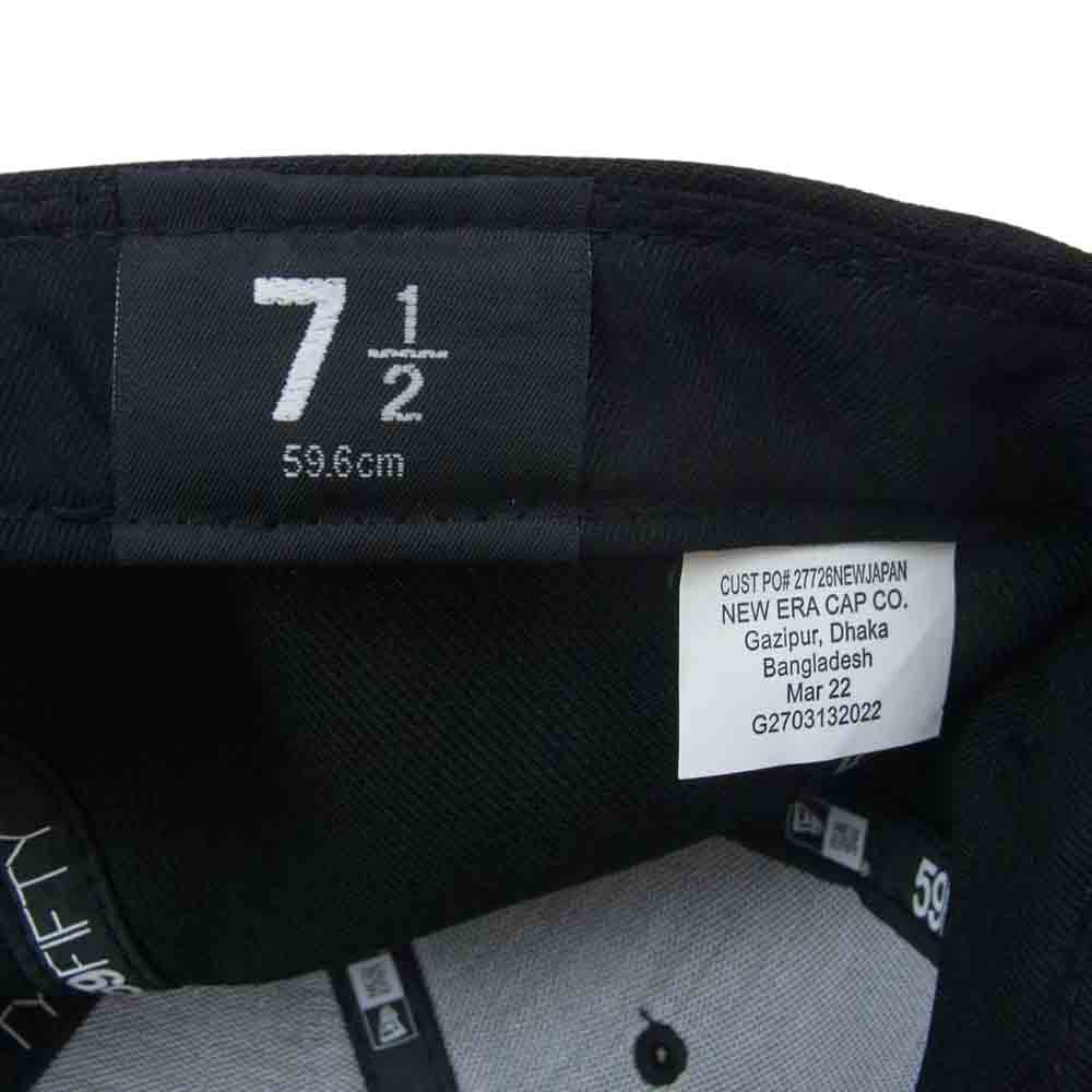 Supreme シュプリーム 22SS Handstyle New Era ニューエラ ハンドスタイル ロゴ 刺繍 ベースボール キャップ ブラック系 7 1/2【中古】