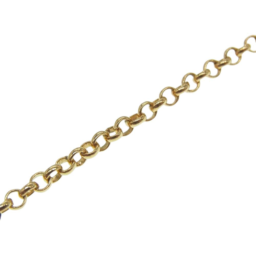 CHROME HEARTS クロムハーツ（原本有） 22K NECKCHAIN R16 ネックチェーン ロールチェーン 16inch 16インチ  ゴールド系【中古】