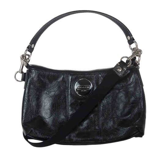 COACH コーチ F15141 ショルダーバッグ ハンドバック  ブラック系【中古】