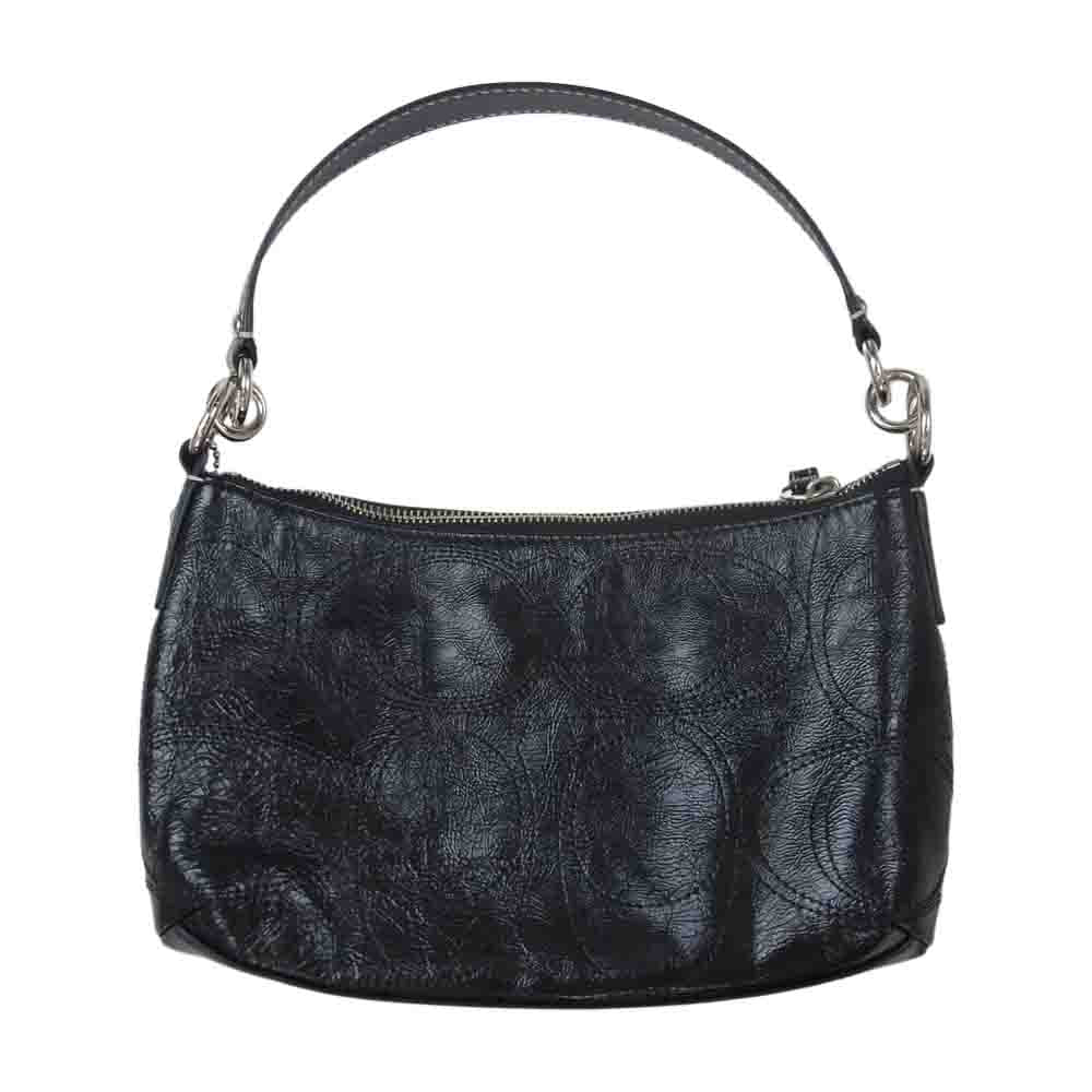 COACH コーチ F15141 ショルダーバッグ ハンドバック ブラック系【中古 