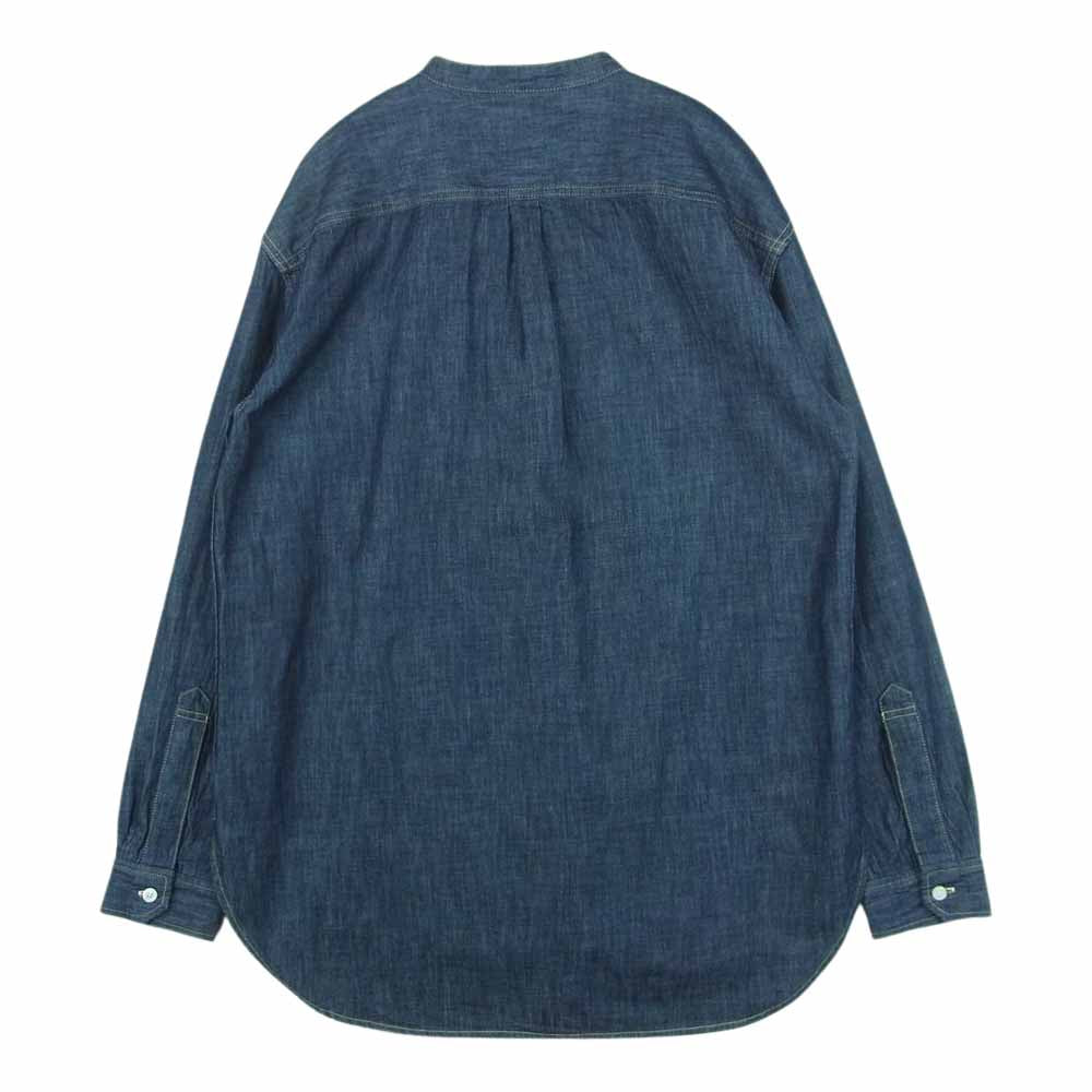 Levi's リーバイス PC9-56470-0000 MADE ＆ CRAFTED LMC POGGY WORK SHIRT ポギー バンドカラー 長袖 ワーク シャツ インディゴブルー系 M【中古】