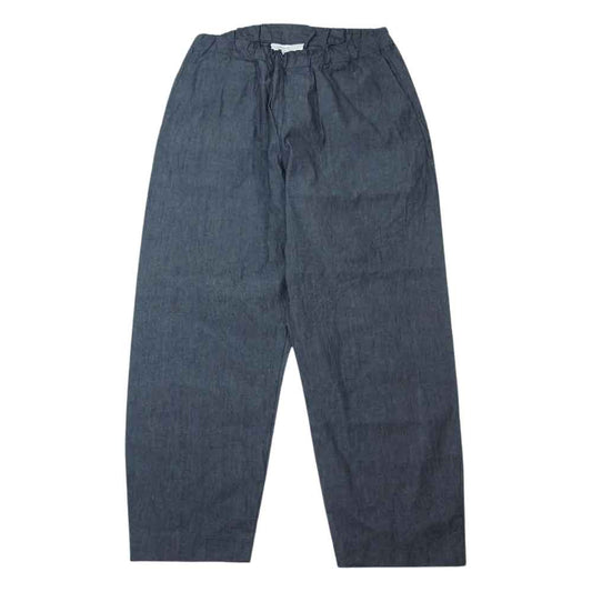 YAECA ヤエカ × HOBONICHI ほぼ日 020111 LDKWARE AOSHIMO ワイド テーパード イージー パンツ インディゴブルー系 M【極上美品】【中古】