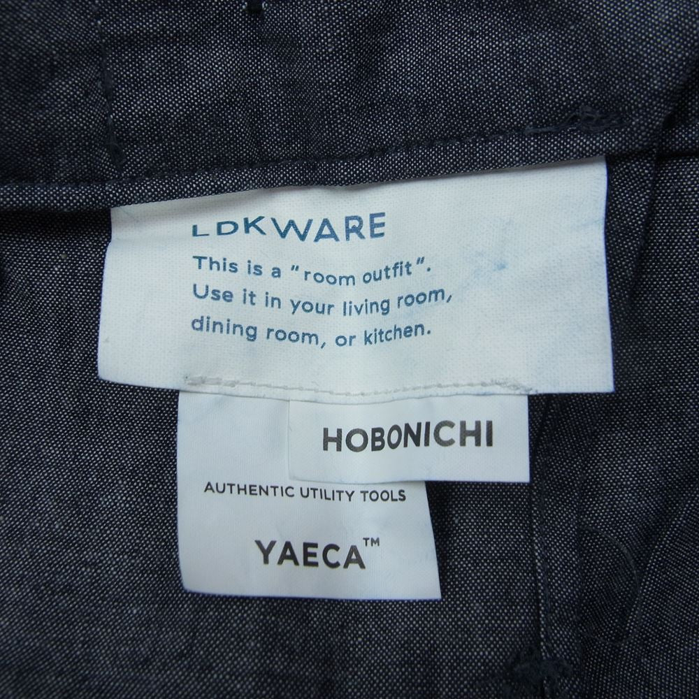 YAECA ヤエカ × HOBONICHI ほぼ日 020111 LDKWARE AOSHIMO ワイド テーパード イージー パンツ インディゴブルー系 M【極上美品】【中古】
