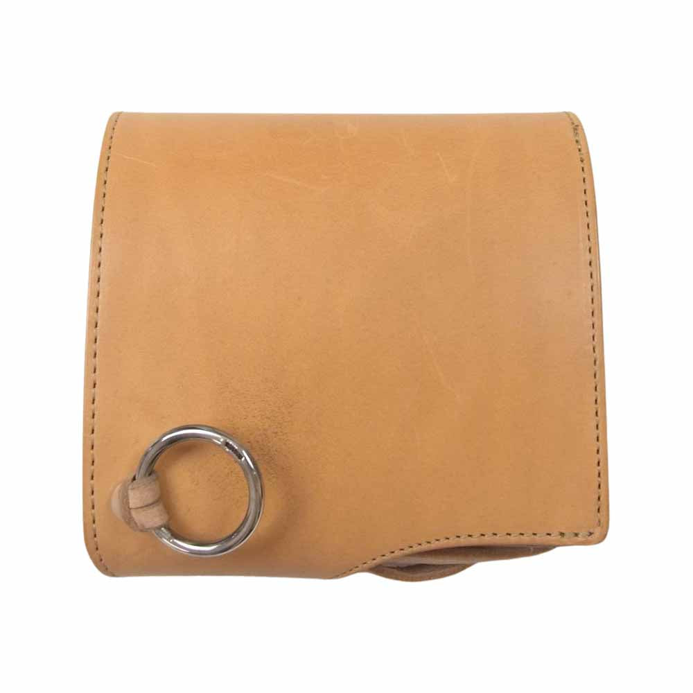 PORTER ポーター 925 二つ折り レザー コンパクト ウォレット ベージュ系【中古】