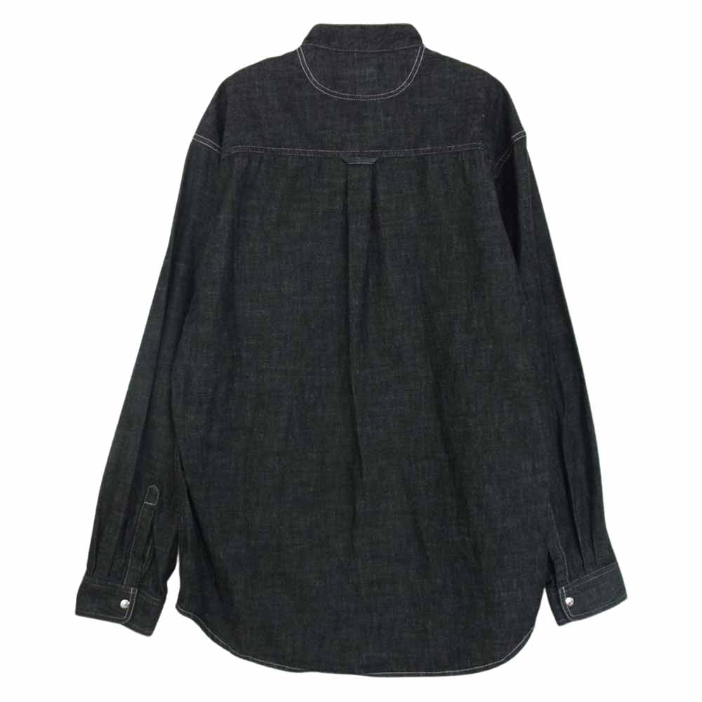 orSlow オアスロウ 01-8057 STAND COLLAR LONG SLEEVE SHIRT ブラックデニム スタンドカラー 長袖 シャツ ブラック系 2【極上美品】【中古】