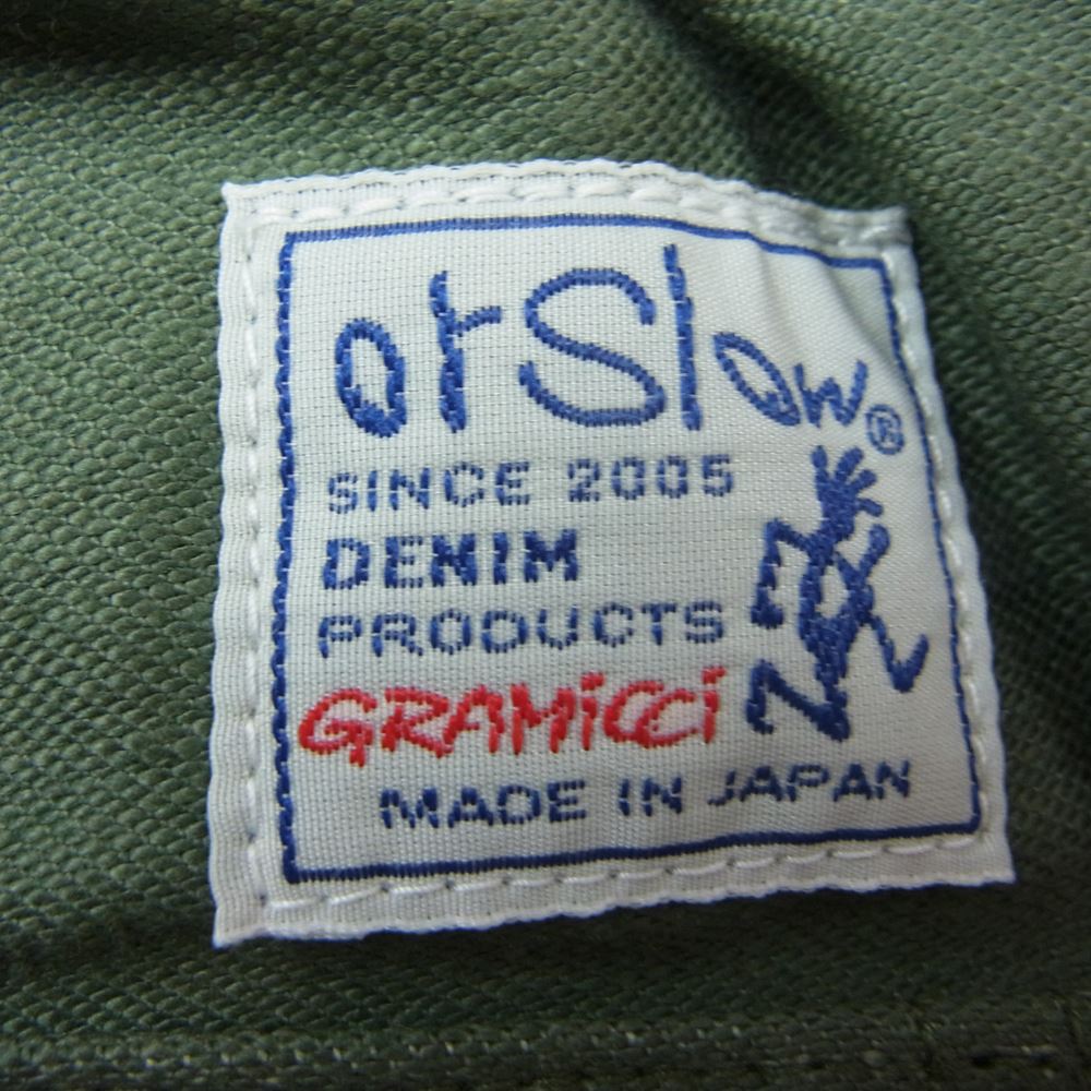 orSlow オアスロウ × GRAMICCI グラミチ GMP-19F1263 FATING PANTS ベイカー ファティーグ パンツ カーキ系 S【極上美品】【中古】
