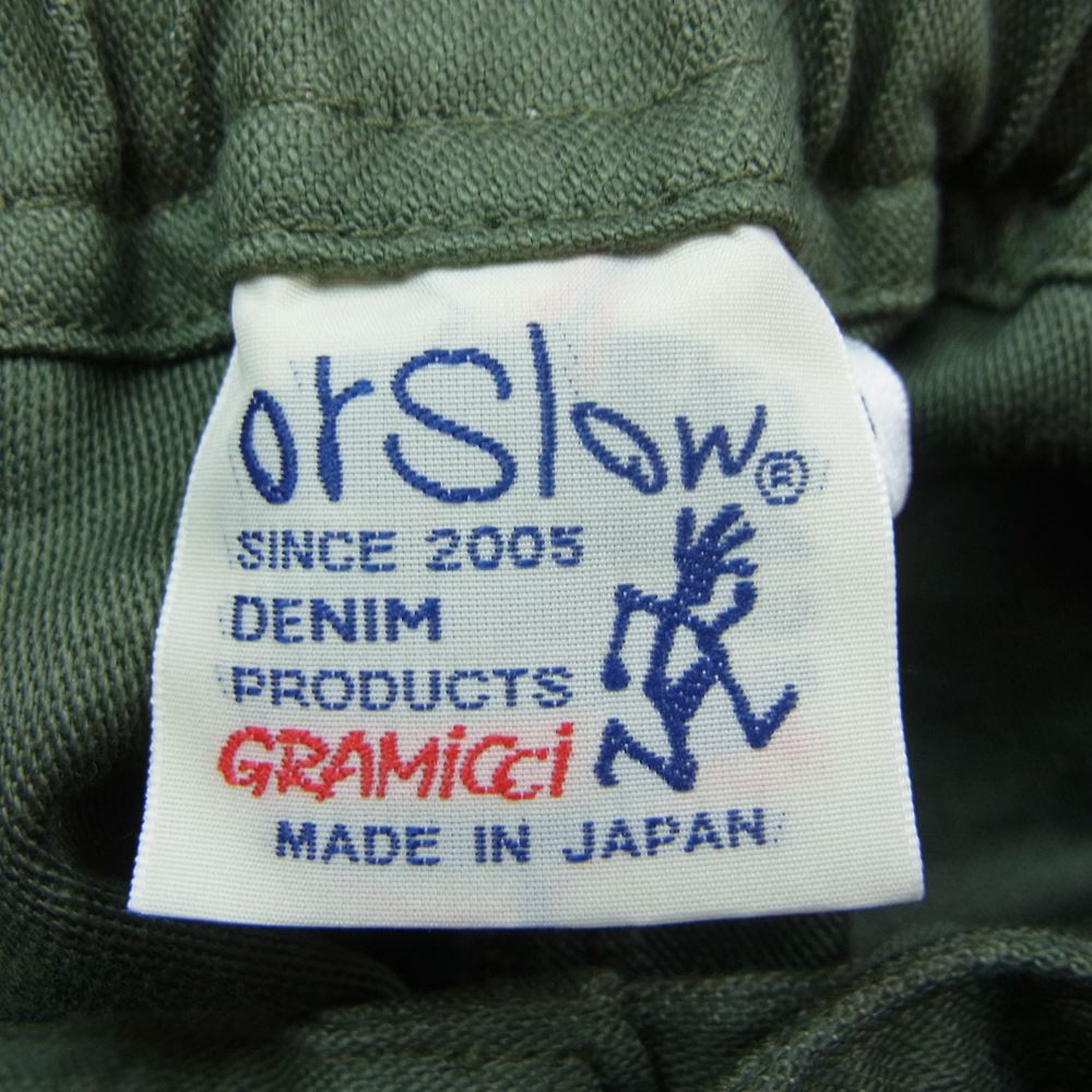 orSlow オアスロウ × GRAMICCI グラミチ GMP-19F1263 FATING PANTS ベイカー ファティーグ パンツ カーキ系 S【極上美品】【中古】