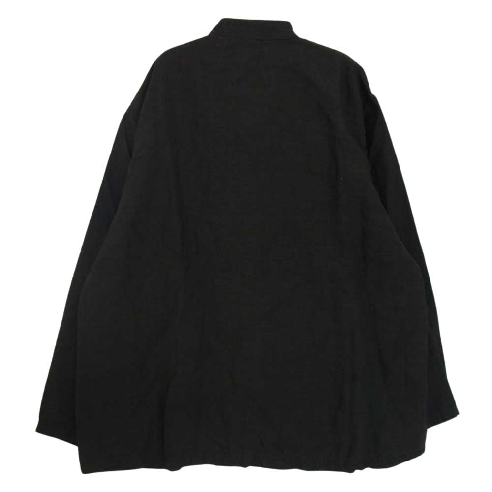 orSlow オアスロウ 03-6013 KUNG FU JACKET チャイナボタン スタンドカラー リネン カンフージャケット ブラック系 2【美品】【中古】