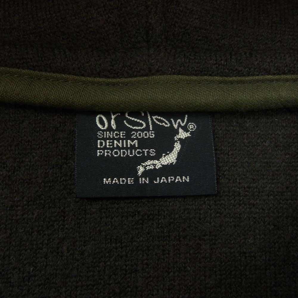orSlow オアスロウ BEAMS BOY ビームスボーイ 別注 FUR HOODED FLEECE VEST ファーフード フリース ベスト ブラウン系【極上美品】【中古】