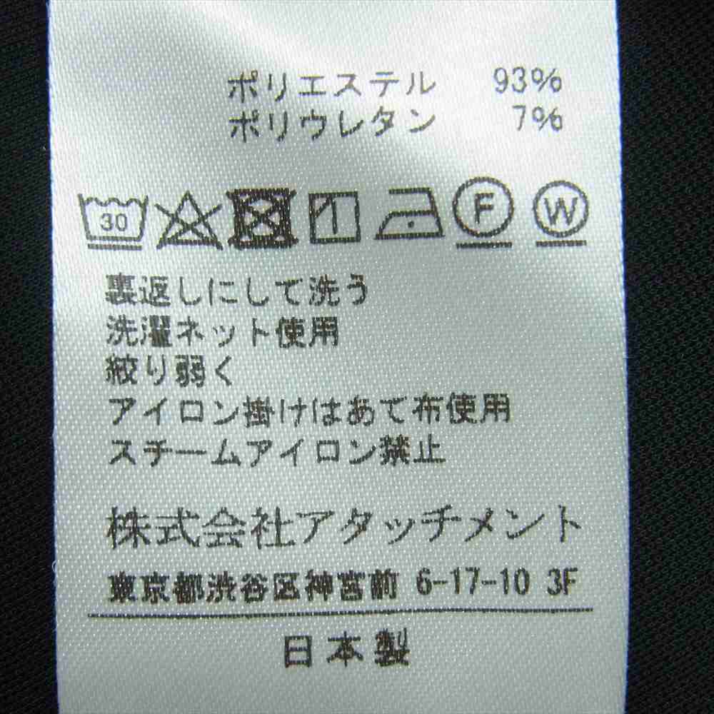 ATTACHMENT アタッチメント AP11-265 EX.TAPERED SLACKS テーパード スラックス パンツ ブラック系 2【美品】【中古】