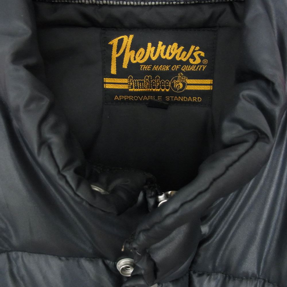 Pherrow's フェローズ スター ワッペン 中綿 ジャケット ブラック系 L【中古】
