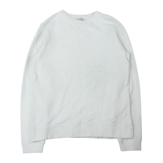 ジェイダブリュー アンダーソン Branded Sweatshirt ブランド ロゴ スウェットシャツ  ホワイト系 S【中古】